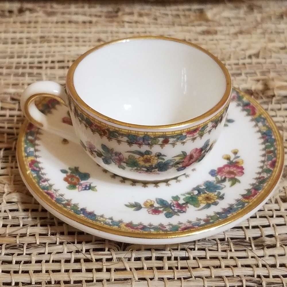 Vintage Coalport Ming Rose Cup and Saucer